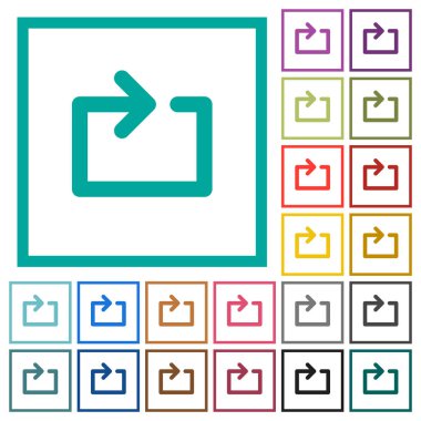 Medya düz renk kutsal kişilerin resmi ile çeyreği kare beyaz arka plan üzerinde döngü