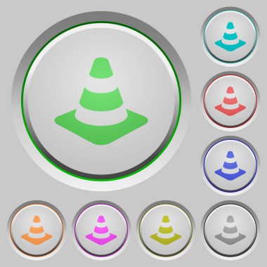 Trafik koni renk simgeleri batırıldı tuşlar