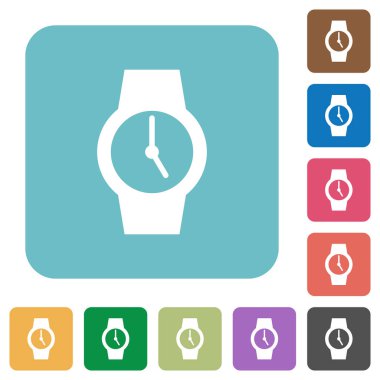 Kare arka planlar renk beyaz düz simgeleri yuvarlak izle