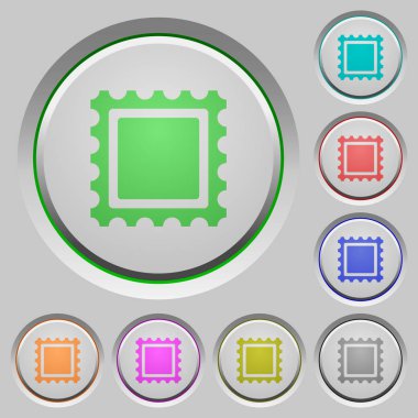 Damga renk simgeleri batırıldı tuşlar