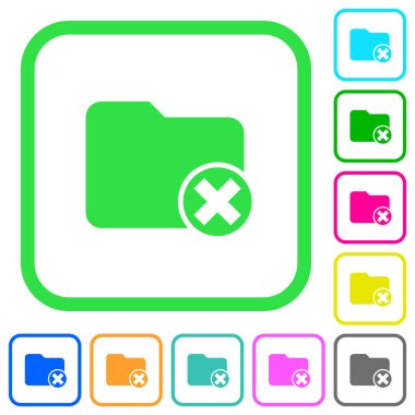 Dizin canlı renkli düz simgeler beyaz arka plan üzerinde eğri sınırları içinde iptal