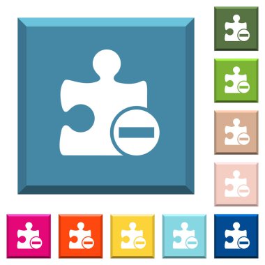 Modaya uygun çeşitli renklerde eklenti beyaz simgeleri ucu keskin kare düğmeleri kaldırma