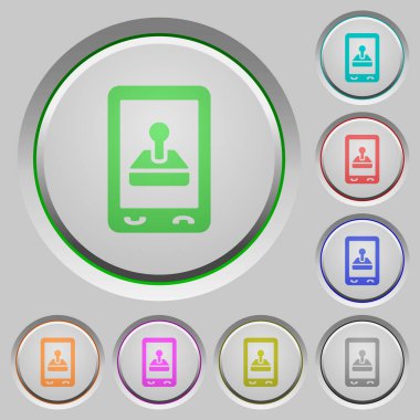 Mobil Oyun renk simgeleri batırıldı tuşlar