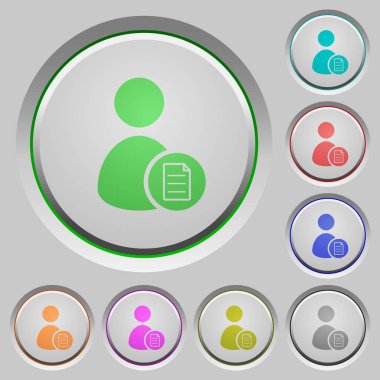 Kullanıcı hesabı özelliklerini batırıldı basma düğmelerini simgeleri renk