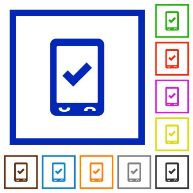 Kare kare beyaz arka plan üzerinde hareket eden ok düz renk simgeleri