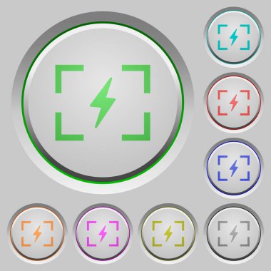 Kamera flaş modu renk simgeleri batırıldı tuşlar üzerinde