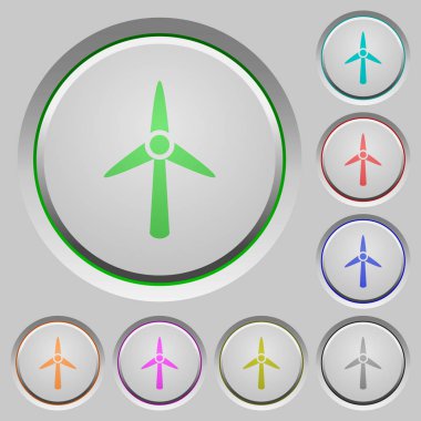 Rüzgar türbini renk simgeleri batırıldı tuşlar