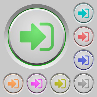 Tuşlar oturum açma renk simgeleri battı