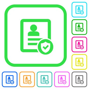 Kişi canlı renkli düz simgeler beyaz arka plan üzerinde eğri sınırları içinde korumalı