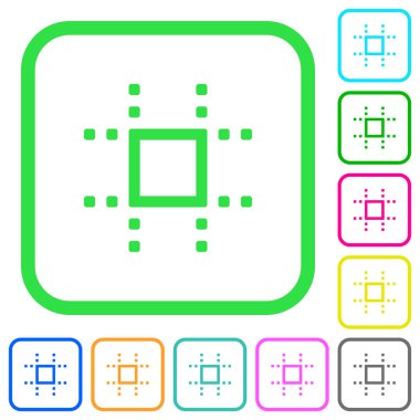 Kılavuz canlı renkli düz simgeler beyaz arka plan üzerinde eğri sınırları içinde yaslanır