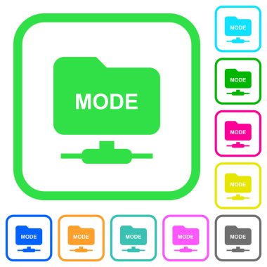 FTP aktarımı modu canlı renkli düz simgeler içinde eğri kenarları beyaz arka plan üzerinde ayarlı