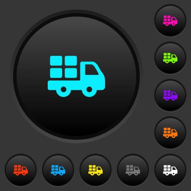 Taşıma karanlık tuşlar ile koyu gri arka plan üzerinde canlı renkler kutsal kişilerin resmi