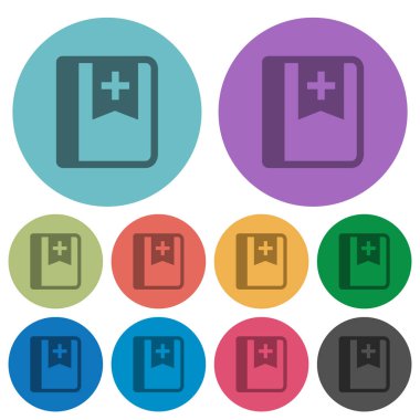 Yer işareti yuvarlak arka plan rengi daha koyu düz simgeler