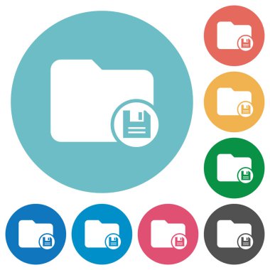 Yuvarlak renkli arka planlar üzerinde dizin düz beyaz kutsal kişilerin resmi kurtarmak