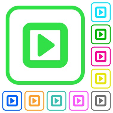 Beyaz arka plan üzerinde eğri kenarlıkları Değiştir şu canlı renkli düz simgeler