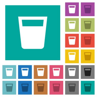 Çok düz simgeler düz kare arka plan üzerinde renkli iç. Beyaz ve koyu kutsal kişilerin resmi varyasyon hover veya etkin efektleri dahil.