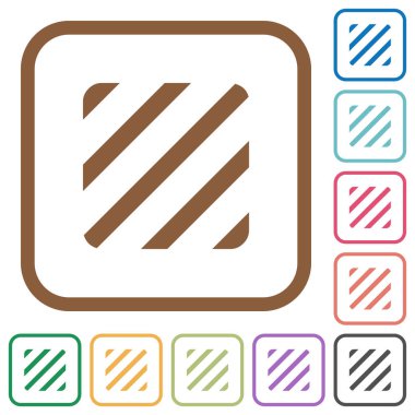 Kare kare beyaz arka plan üzerinde renkli doku basit simgeler yuvarlak