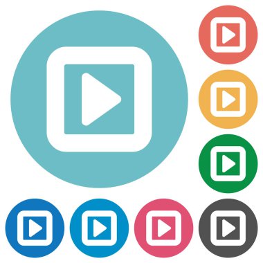 Yuvarlak renkli arka planlar değil düz beyaz simgeleri Değiştir