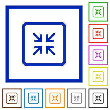 Nesne düz çerçeveli Simgeleri küçültmek