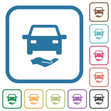 Araba sigorta basit simgeler