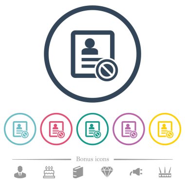 Yuvarlak özetliyor Engelli düz renk simgeleri başvurun