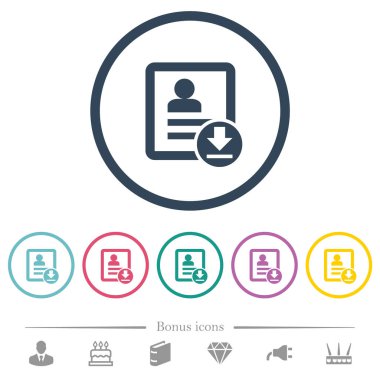 Yuvarlak özetliyor kişi düz renk simgeleri download