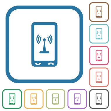 Hareket eden hotspot basit simgeler