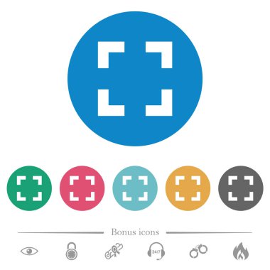 Seçici aracı düz yuvarlak simgeler