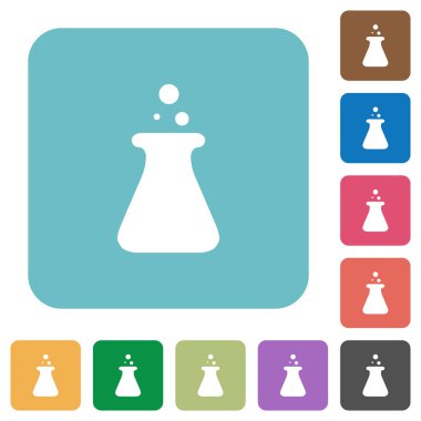 Laboratuvar Yuvarlak Kare düz simgeler