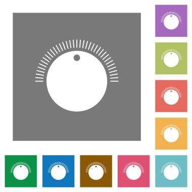 Basit ses kontrolü kare düz simgeler