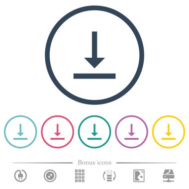 Yuvarlak anahatlarda dikey hizalama alt düz renk simgeleri