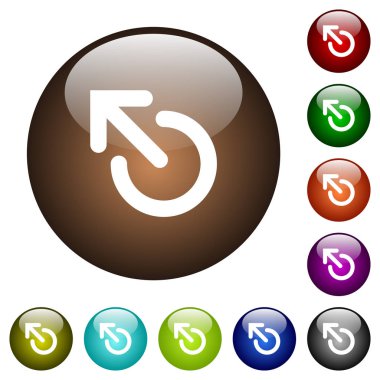 Ortam fırlatma renkli cam düğmeleri