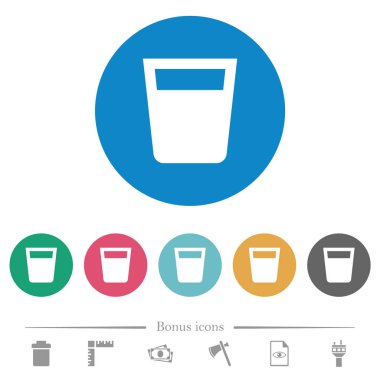 Düz yuvarlak simgeler iç