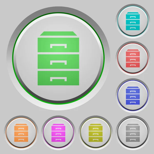 Drukknoppen categoriseren — Stockvector