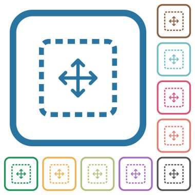 Sürükle nesnesi basit simgeler