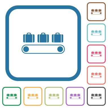Bagaj konveyör basit simgeler