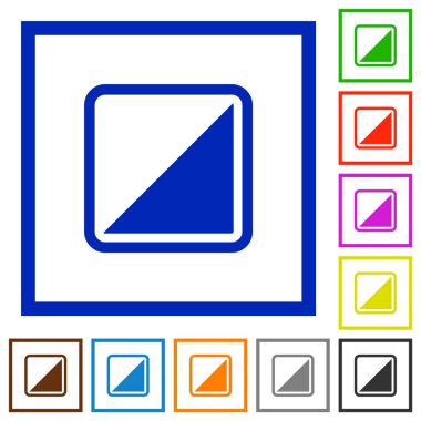 Nesne düz çerçeveli simgeleri ters çevir