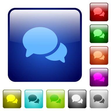 Tartışma renk kare düğmeleri