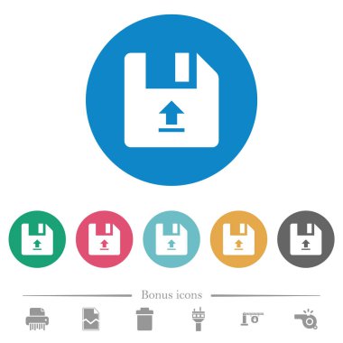 Dosyayı düz yuvarlak simgelere yükleme