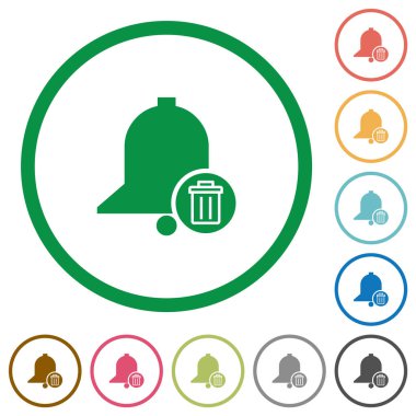 Anahatlarla anımsatıcı düz simgeleri silme