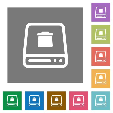 Sabit disk karesi düz simgelerinden silme