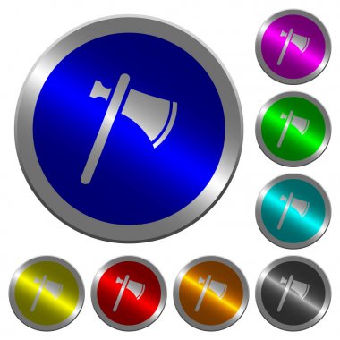 Tek Tomahawk ışıklı sikke benzeri yuvarlak renk düğmeleri