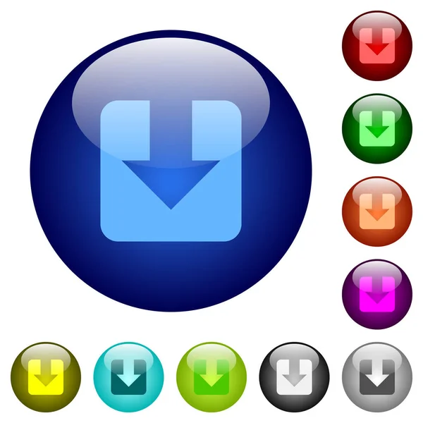 Télécharger boutons en verre couleur — Image vectorielle