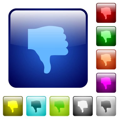 Renk kare düğmelerini aşağı başparmak