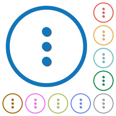 Gölgeler ve anahatlar içeren daha fazla seçenek simgesi