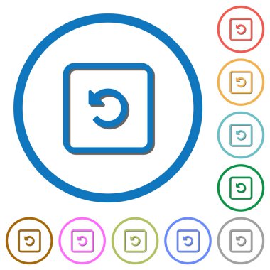 Nesneleri gölgeli ve çizgili sol simgelerle döndür