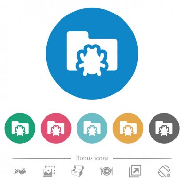 Hata klasörü düz yuvarlak simgeler