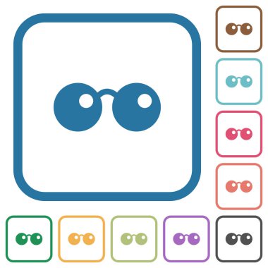 Güneş gözlüğü basit simgeler