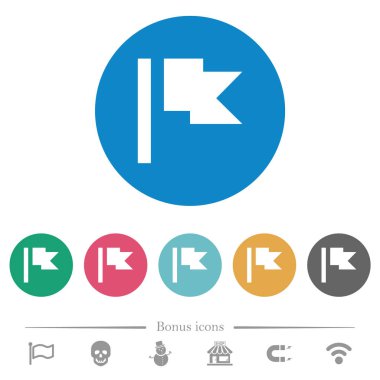 Düz yuvarlak simgeleri işaretleme