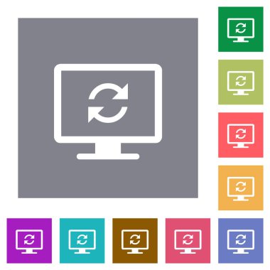 Ekran karesi düz simgelerini yenile